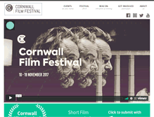 Tablet Screenshot of cornwallfilmfestival.com